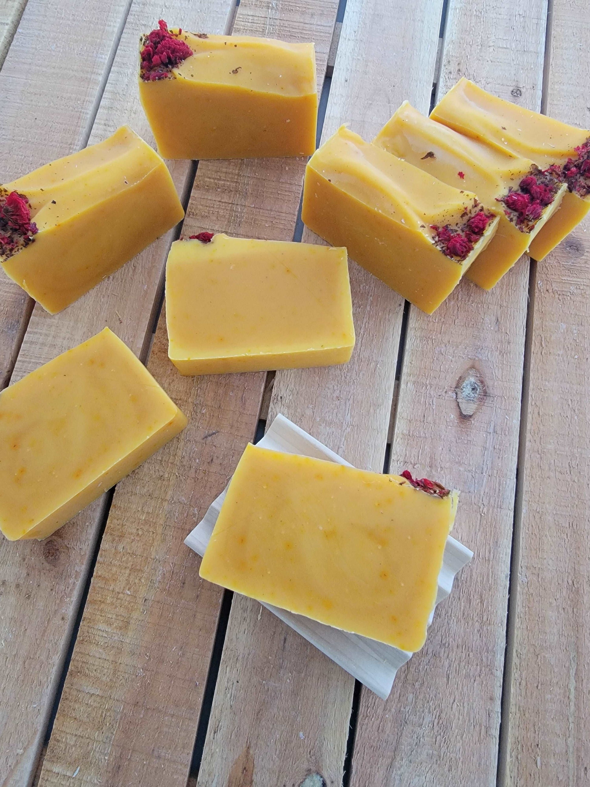 Tangerine Soap | Handmade and Natural | Sunflower Soaps