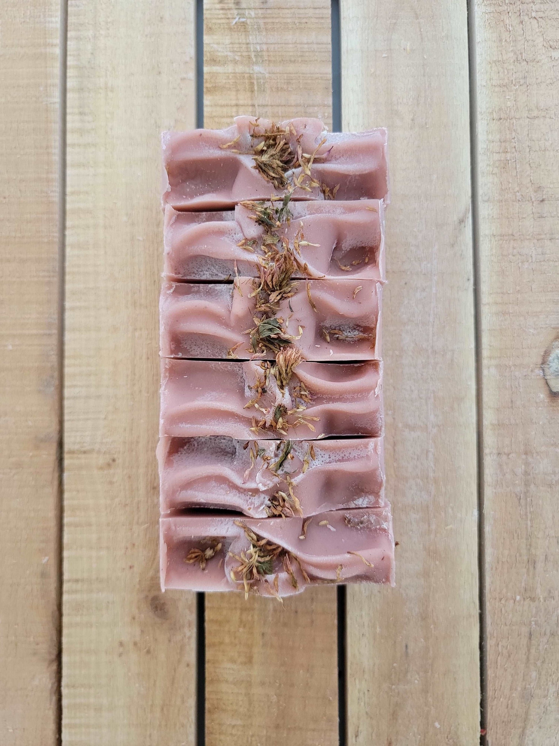 Patchouli with Rose Clay Soap | Handmade and Natural | Sunflower Soaps