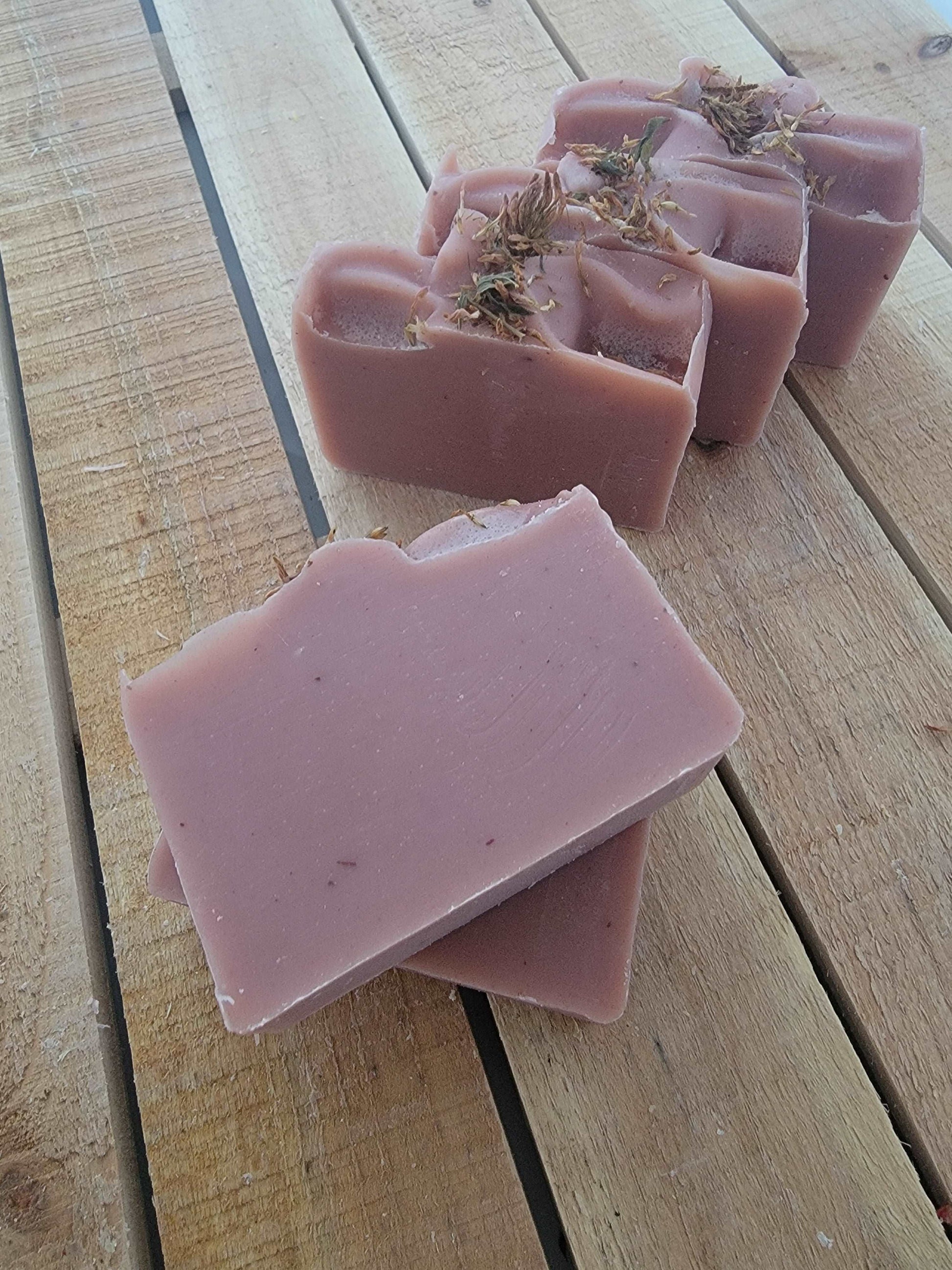 Patchouli with Rose Clay Soap | Handmade and Natural | Sunflower Soaps