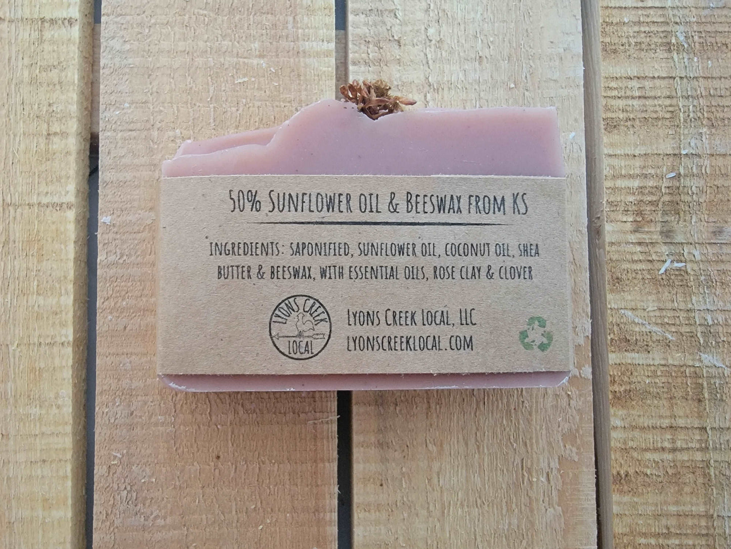 Patchouli with Rose Clay Soap | Handmade and Natural | Sunflower Soaps