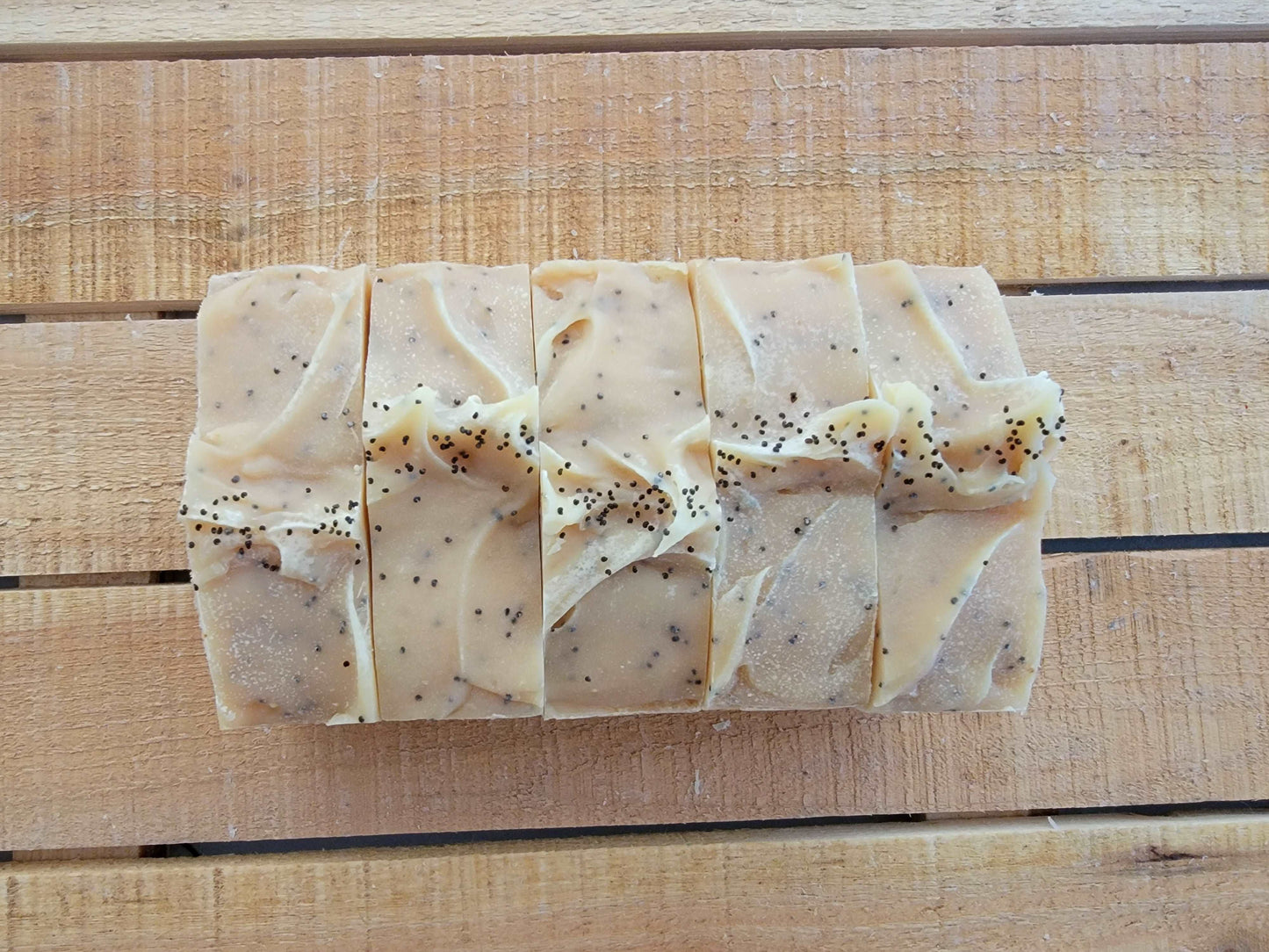 Lemon and Poppy Seed Soap | Handmade and Natural | Sunflower Soaps