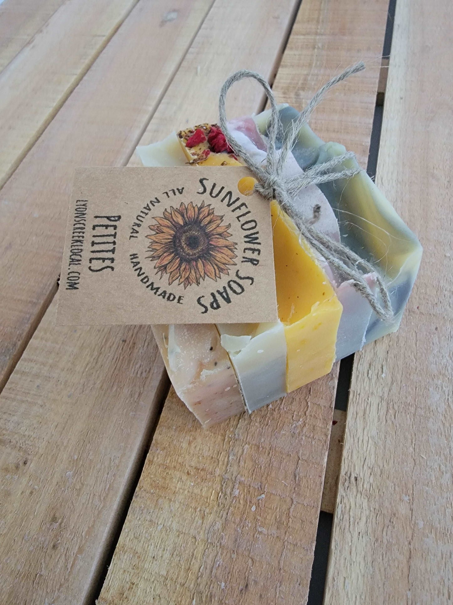 Petites | Handmade and Natural | Sunflower Soaps