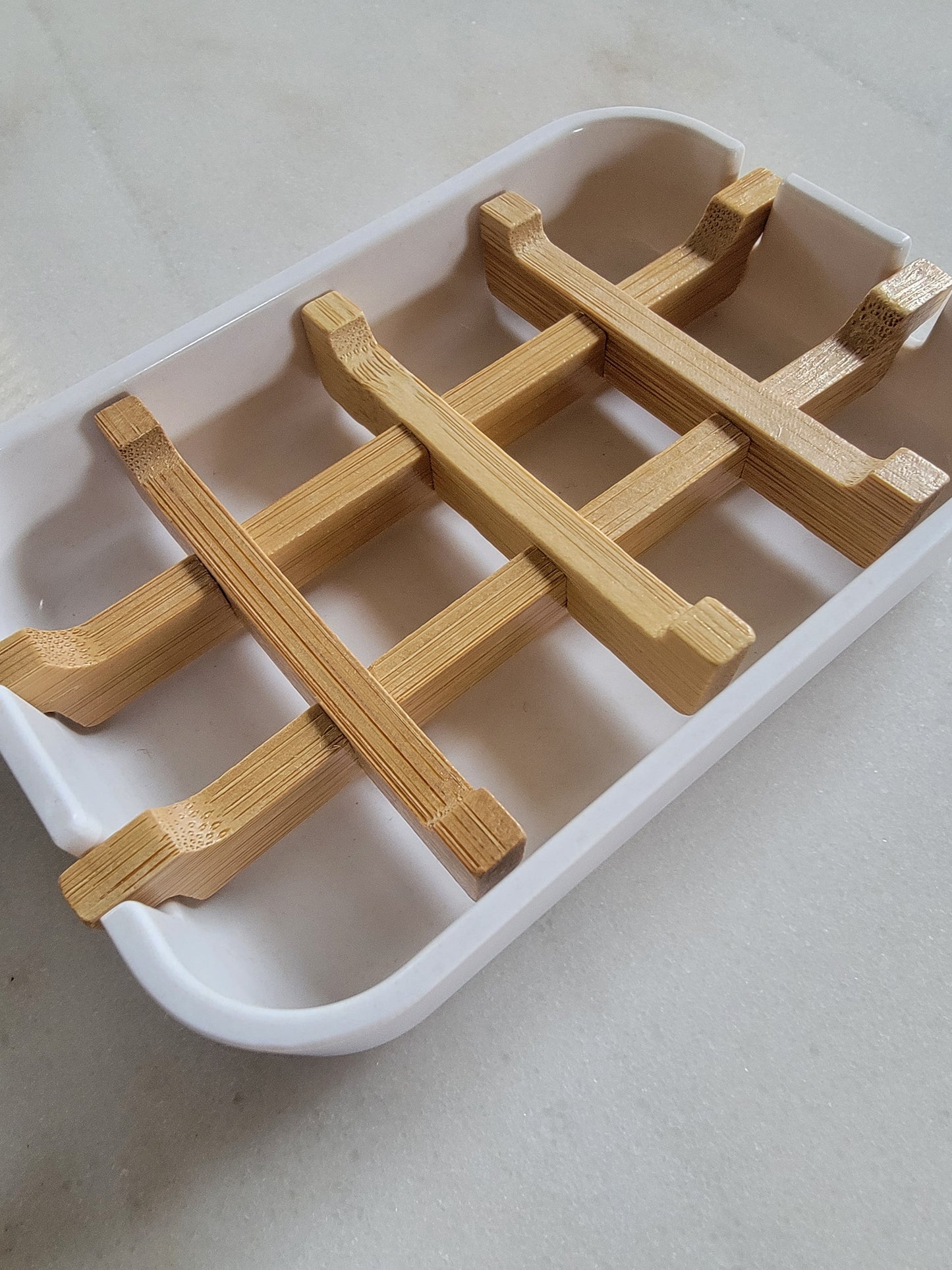 Biodegradable Soap Dish - White - Sunflower Soaps