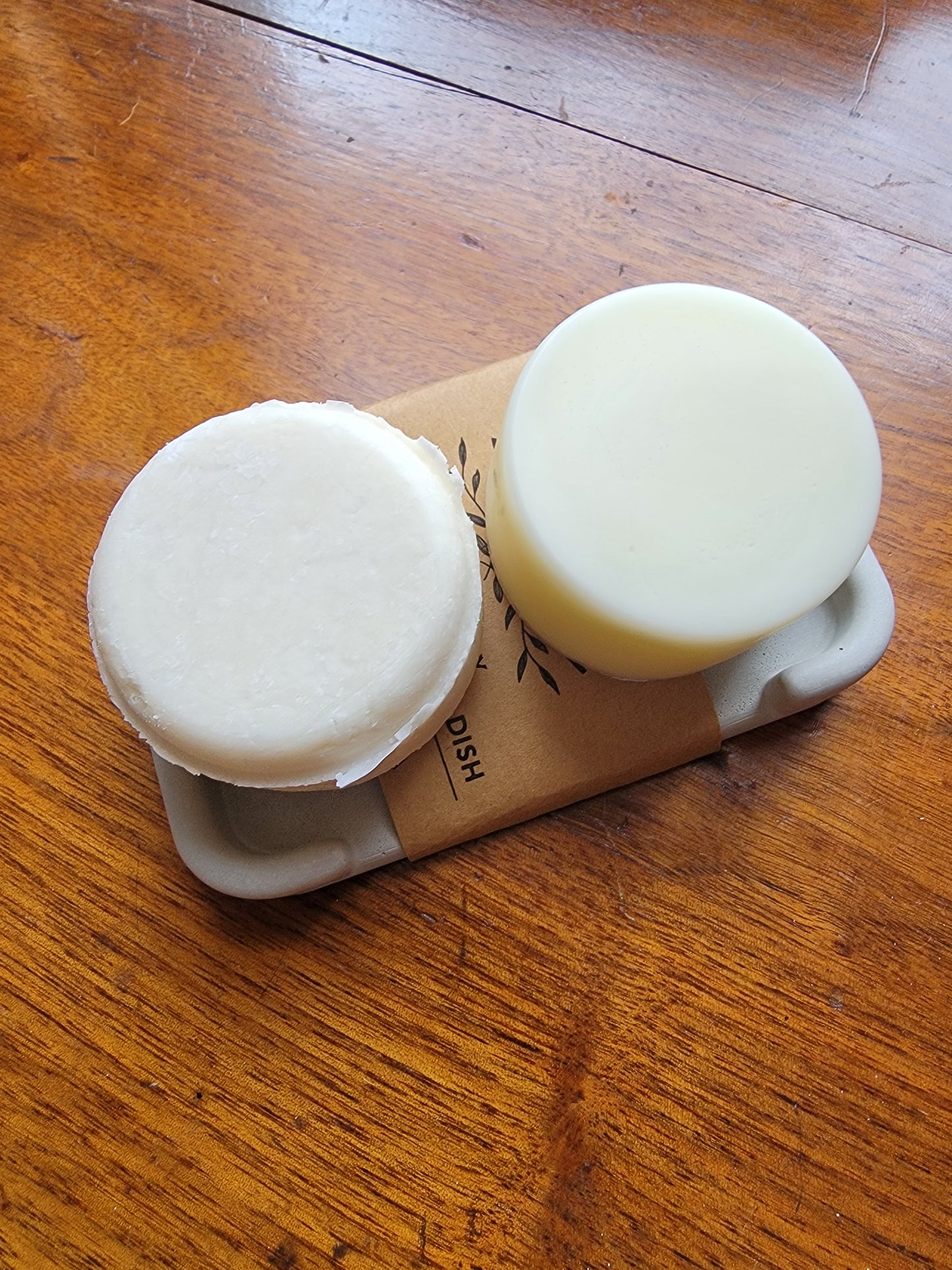 Hygge Soap Dish - Hand Cast Concrete - Boho Gray