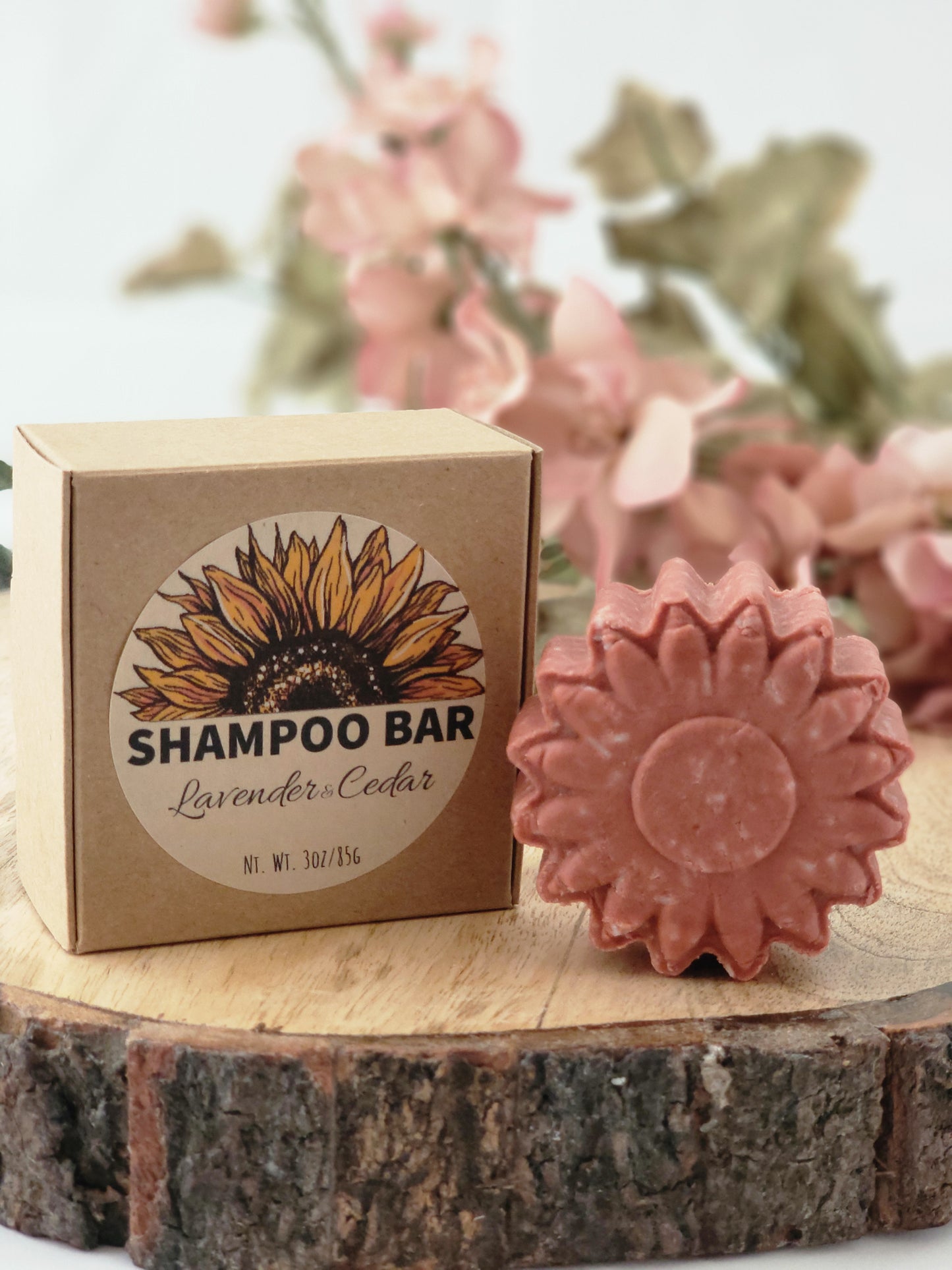 Shampoo Bar - Lavender & Cedar with Rose Clay