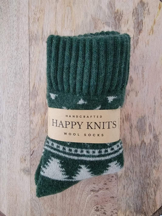 Socks - Festive Thick Green Socks