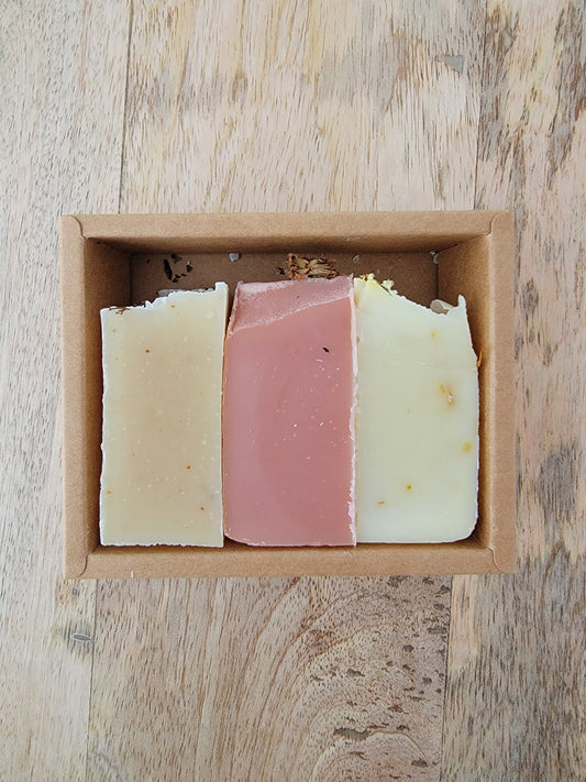 Mini Soap Bundle - Dark Patchouli, Tea Tree & Calendula, and Basil & Mint