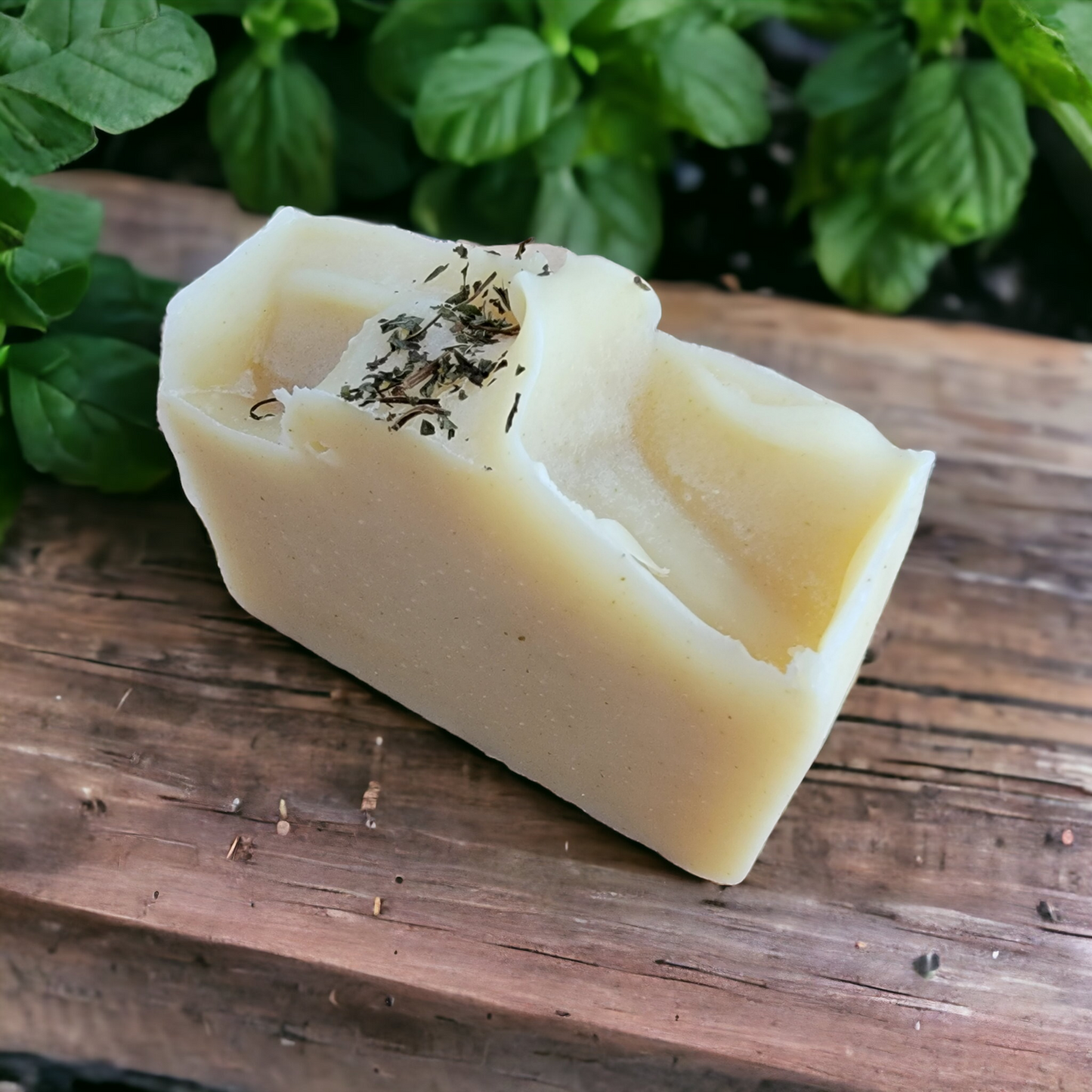 Basil and Mint Soap | Handmade and Natural | Sunflower Soaps