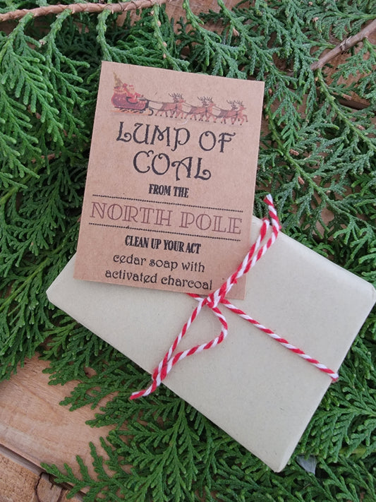 Lump of Coal - Cedarwood & Charcoal Soap