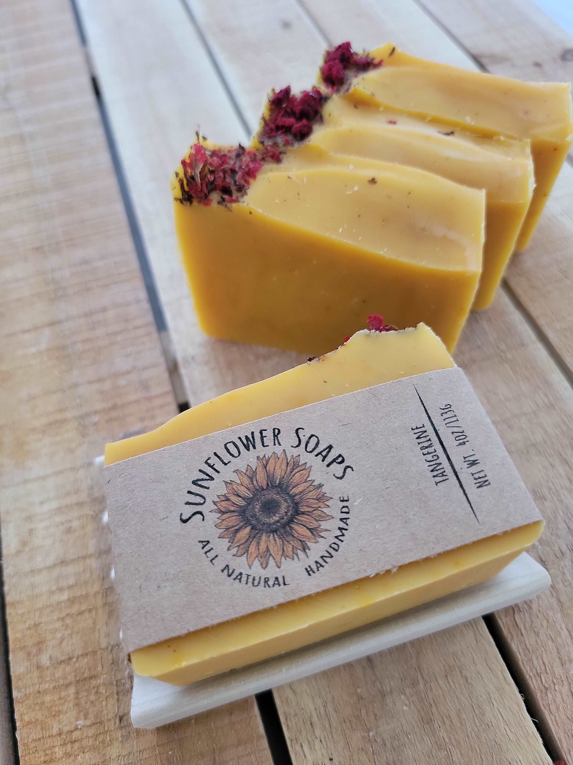Tangerine Soap | Handmade and Natural | Sunflower Soaps