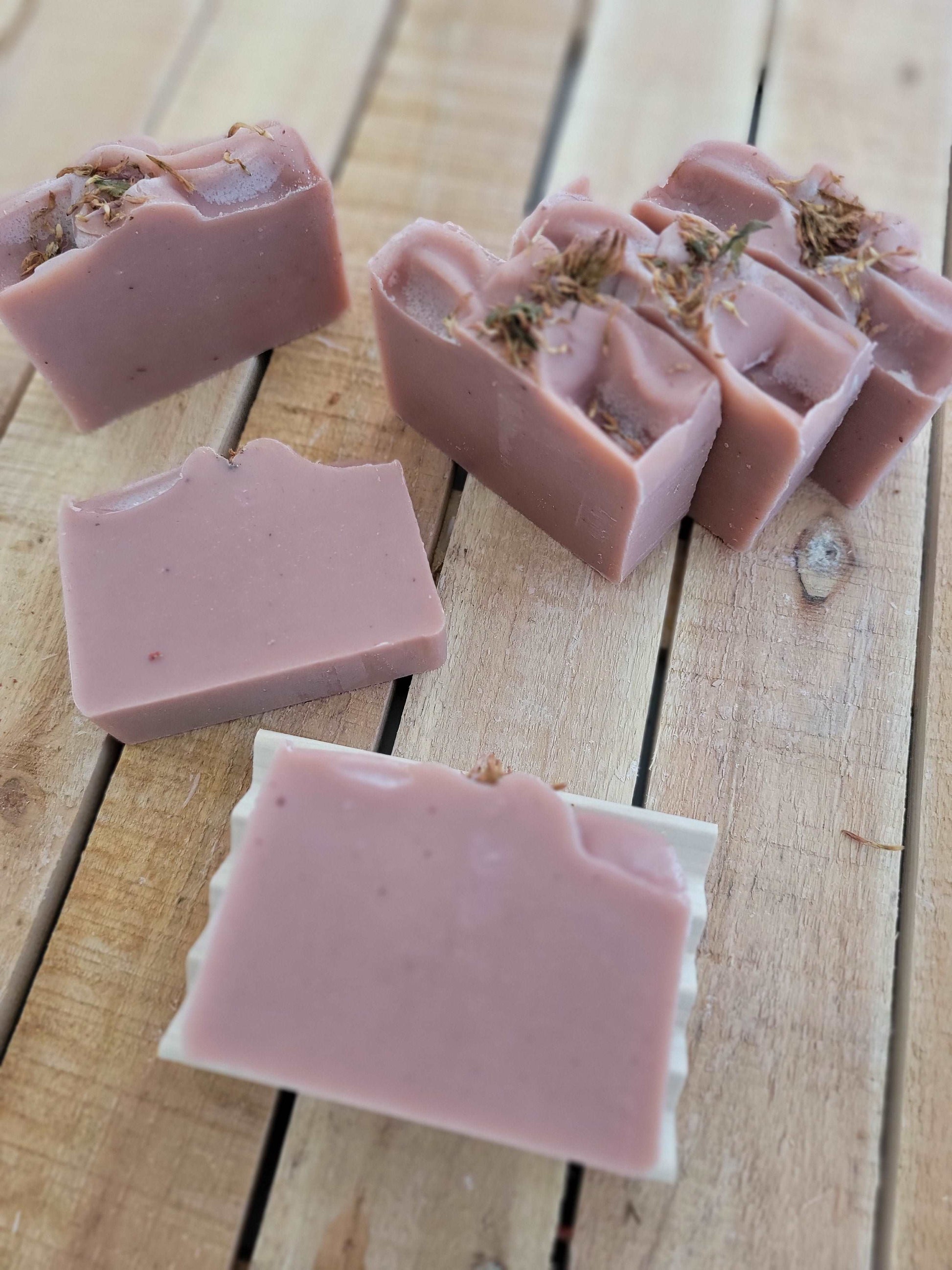 Patchouli with Rose Clay Soap | Handmade and Natural | Sunflower Soaps