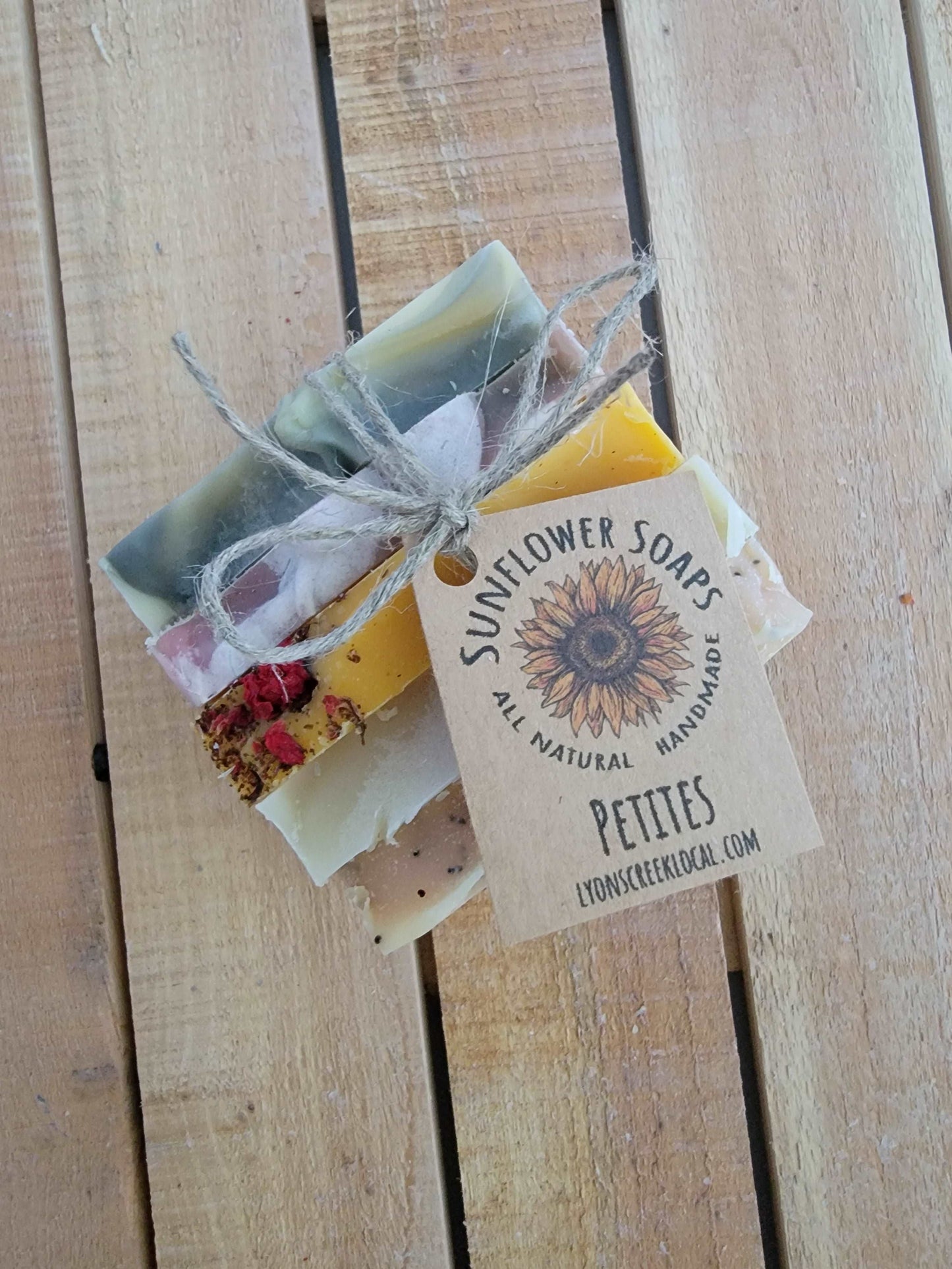 Petites | Handmade and Natural | Sunflower Soaps