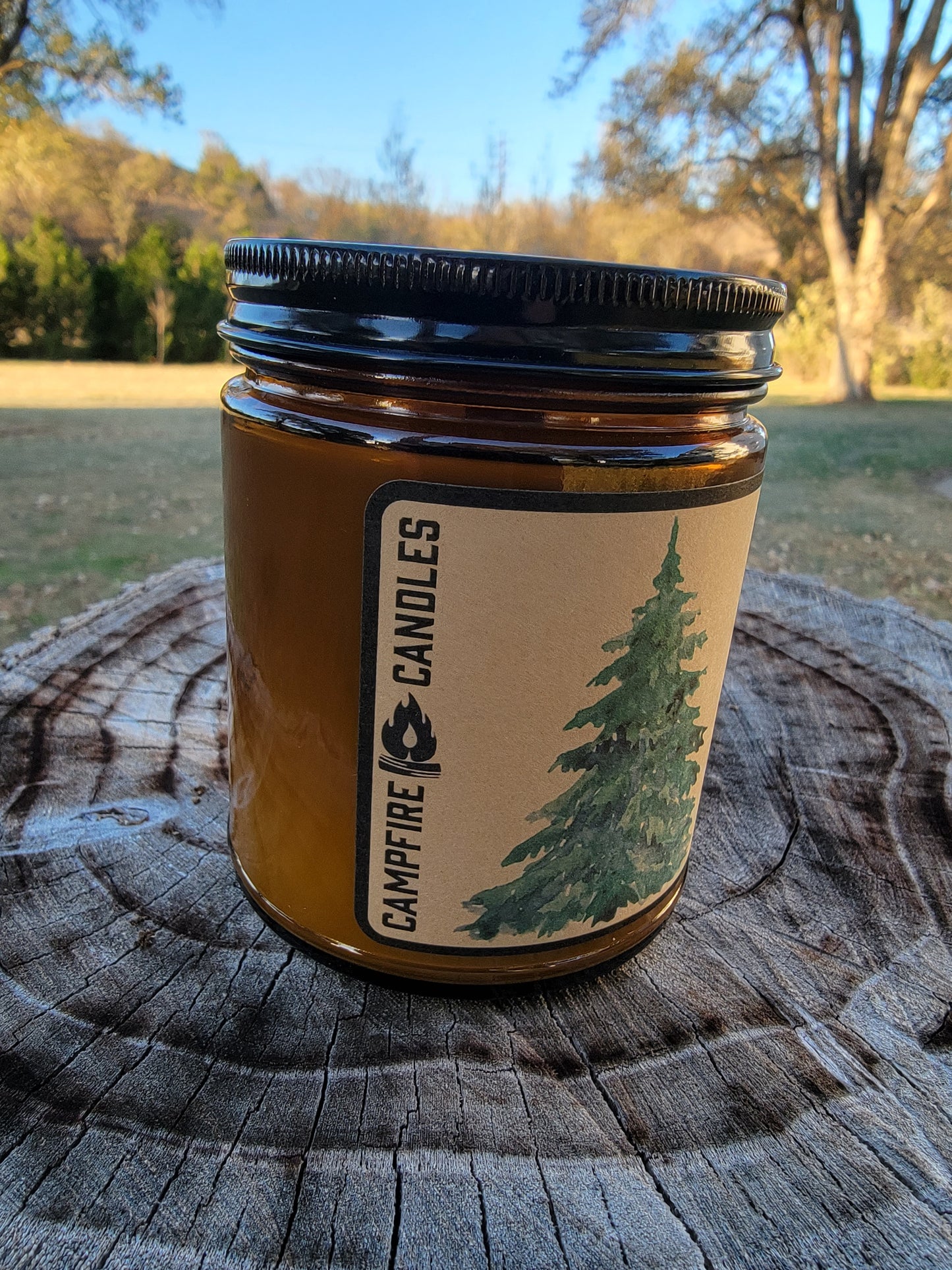 Fraser Fir | Soy Candle with Wooden Wick | Campfire Candles