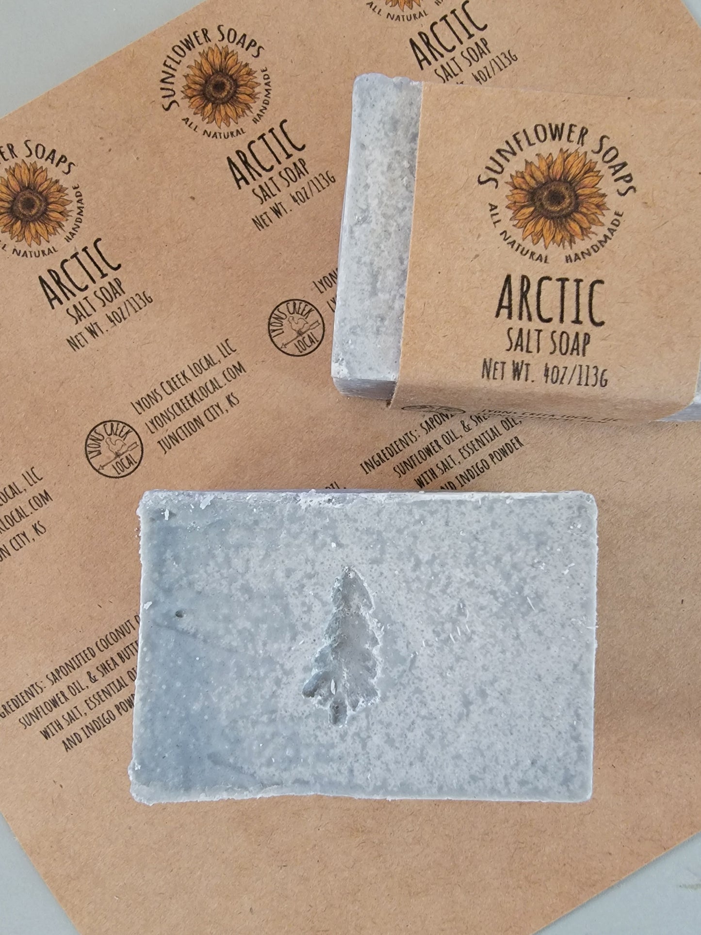 Arctic -Salt Soap | Handmade and Natural | Sunflower Soaps