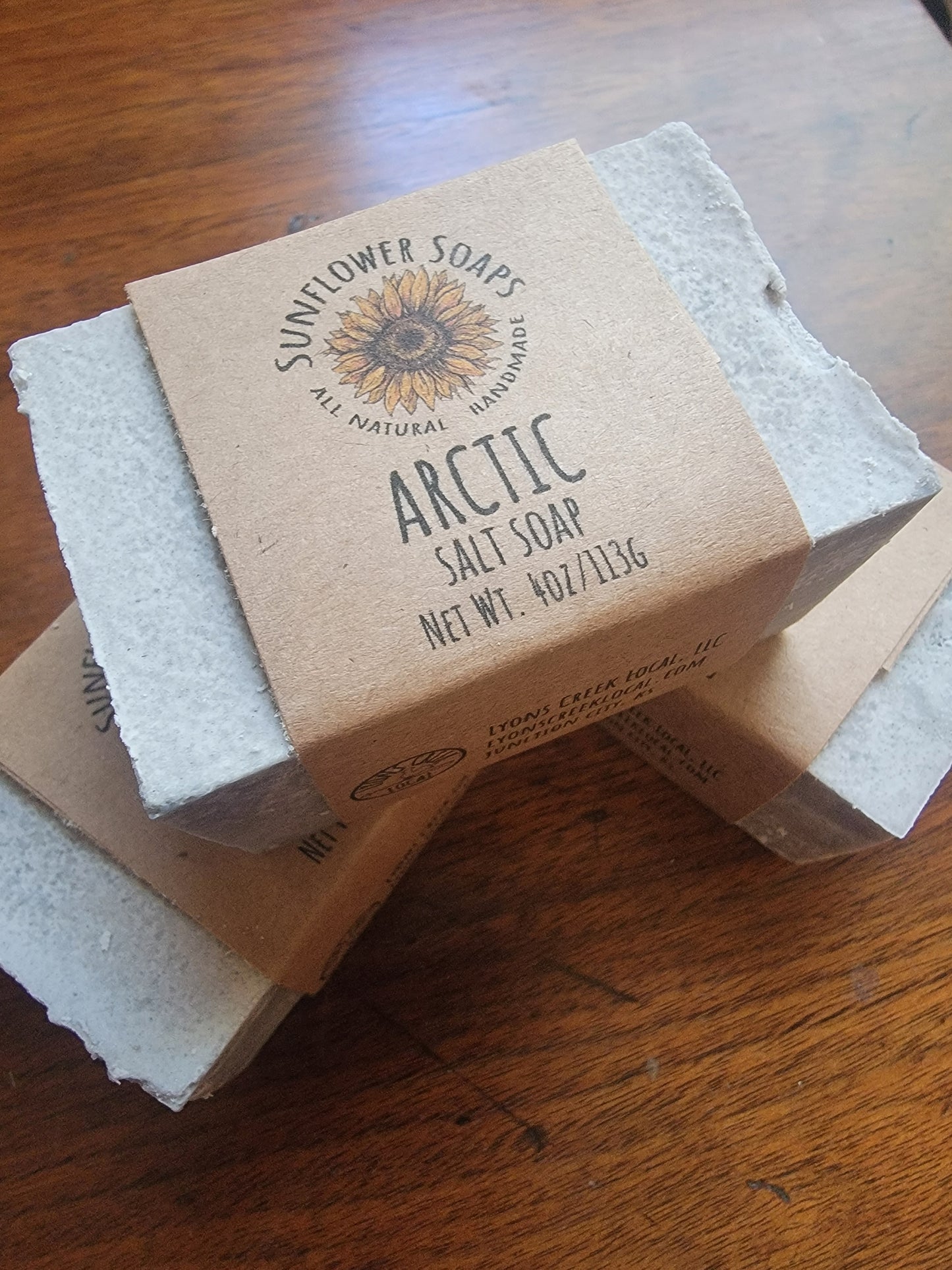 Arctic -Salt Soap | Handmade and Natural | Sunflower Soaps