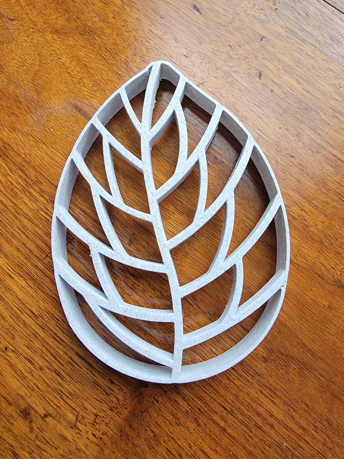 Monstera Leaf Soap Tray - Light Gray - Sunflower Soaps