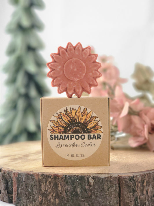 Shampoo Bar - Lavender & Cedar with Rose Clay