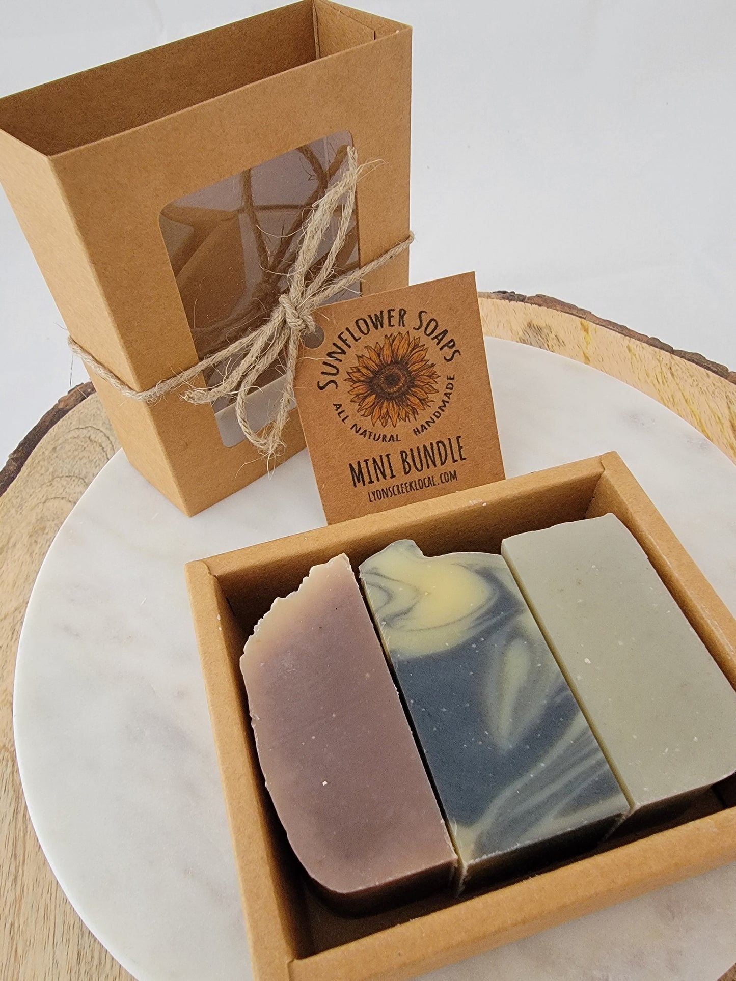 Mini Soap Bundle - Fresh Lavender, Lemongrass & Lavender, and Rosemary & Mint