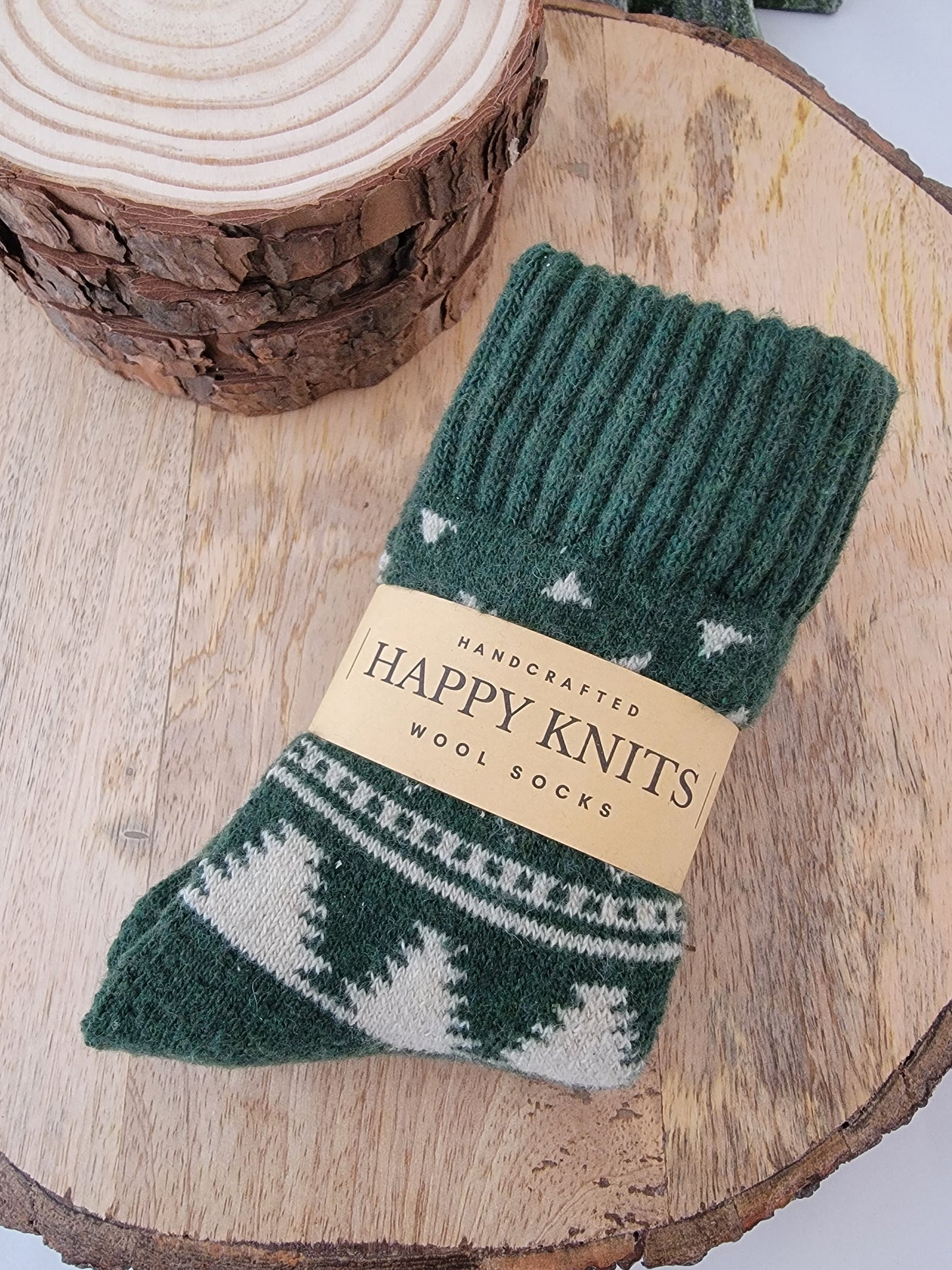 Socks - Festive Thick Green Socks
