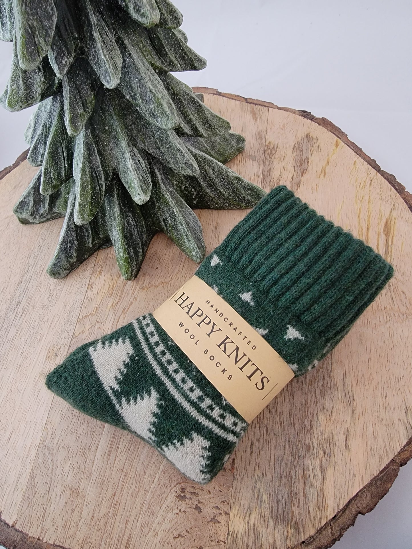 Socks - Festive Thick Green Socks