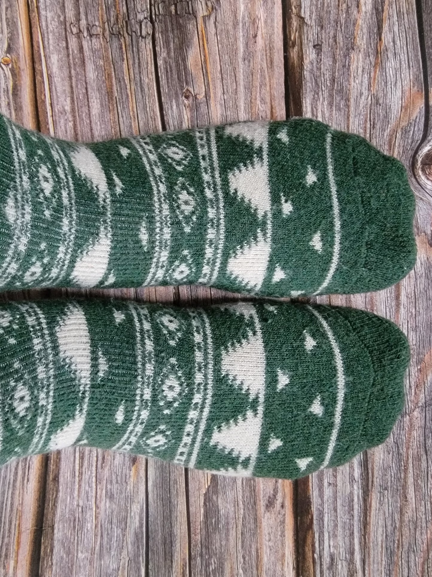 Socks - Festive Thick Green Socks