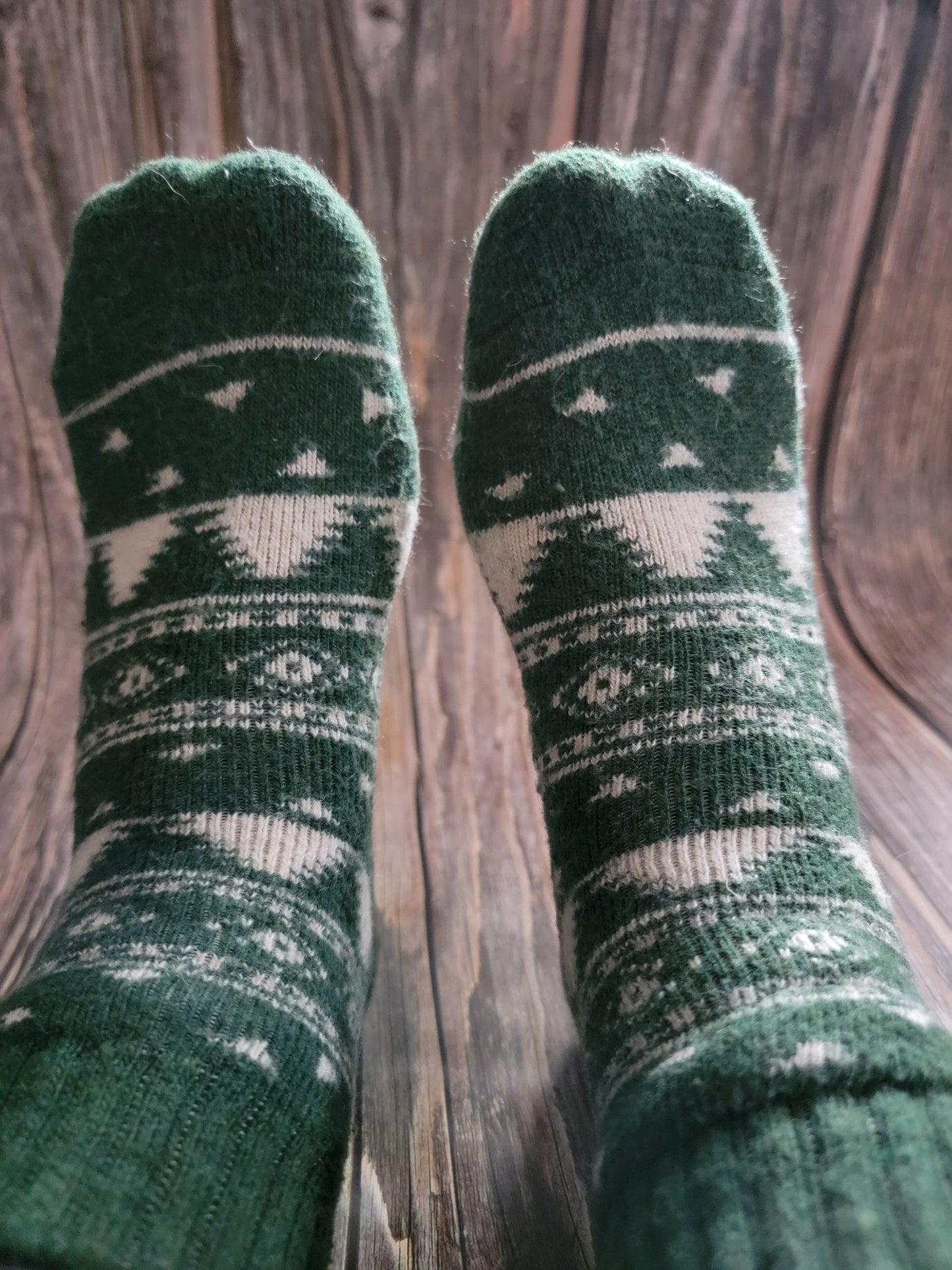 Socks - Festive Thick Green Socks