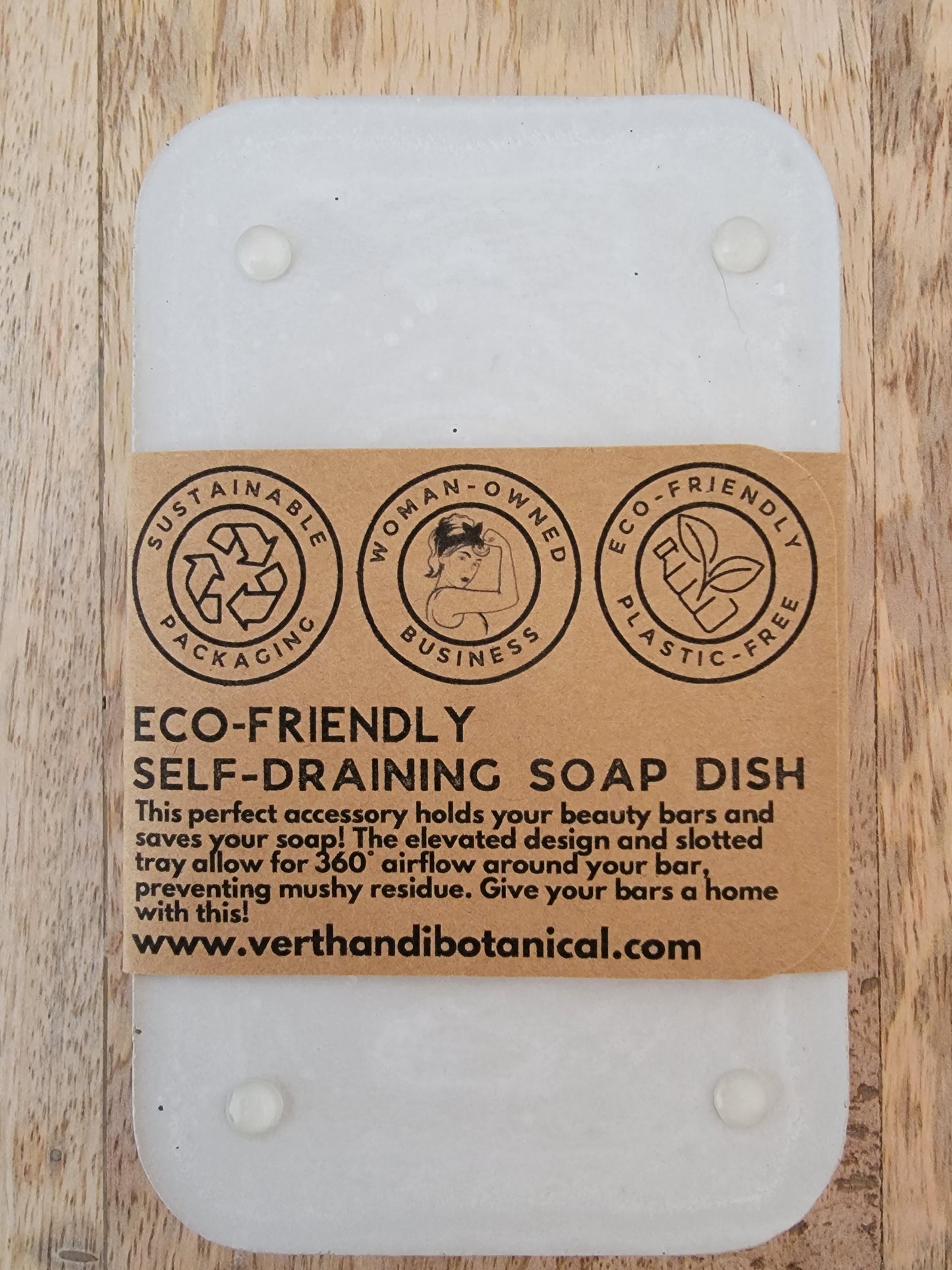 Hygge Soap Dish- Hand Cast Concrete - Nordic White