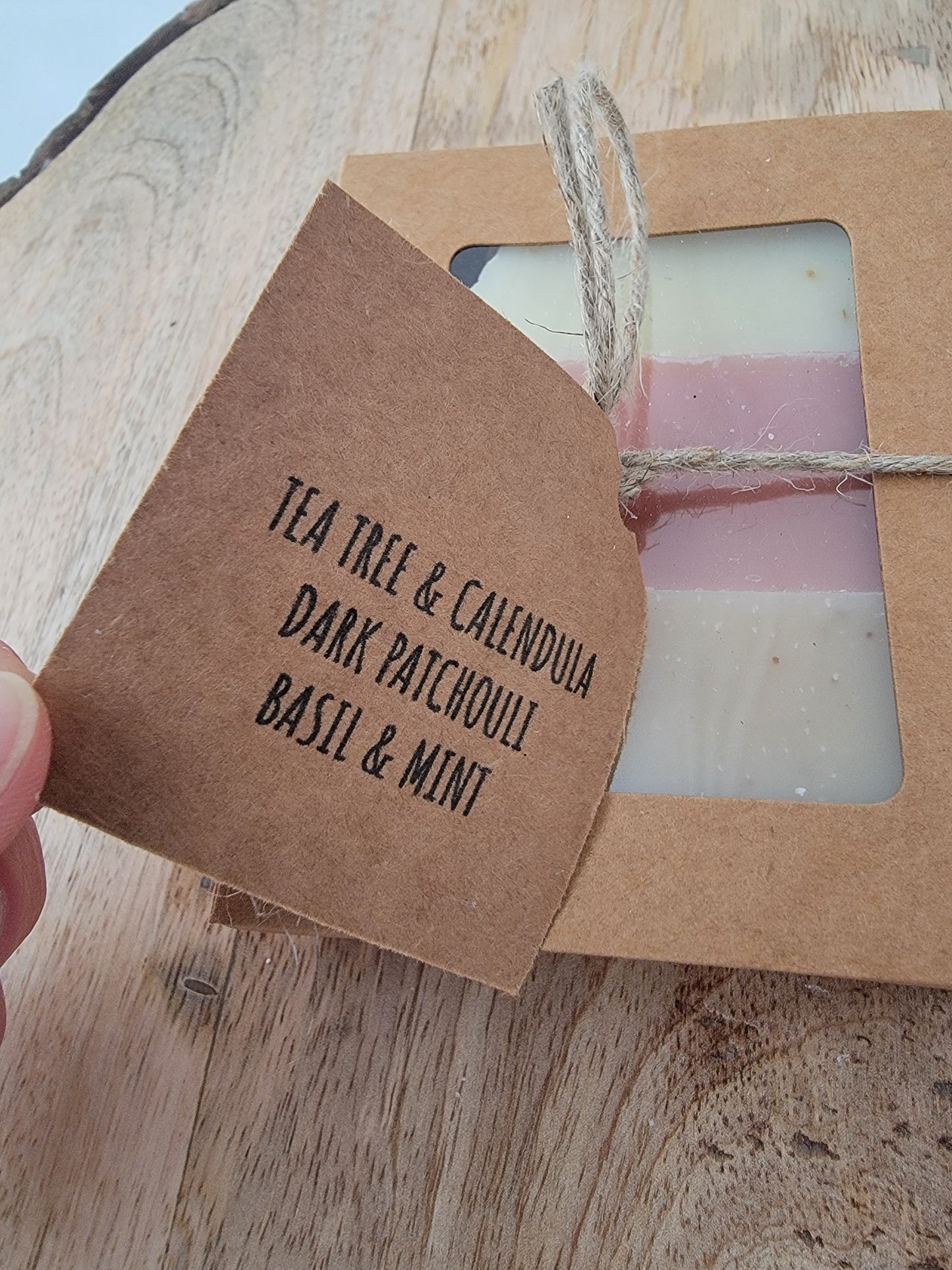 Mini Soap Bundle - Dark Patchouli, Tea Tree & Calendula, and Basil & Mint