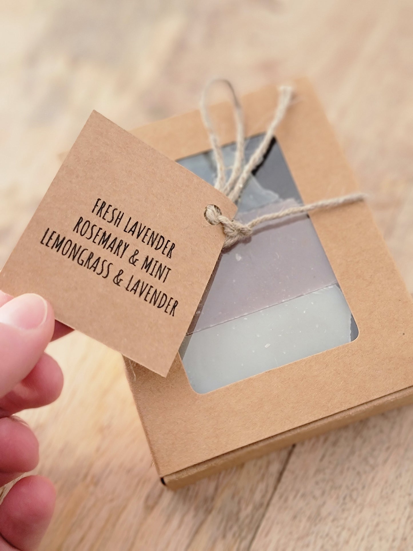 Mini Soap Bundle - Fresh Lavender, Lemongrass & Lavender, and Rosemary & Mint