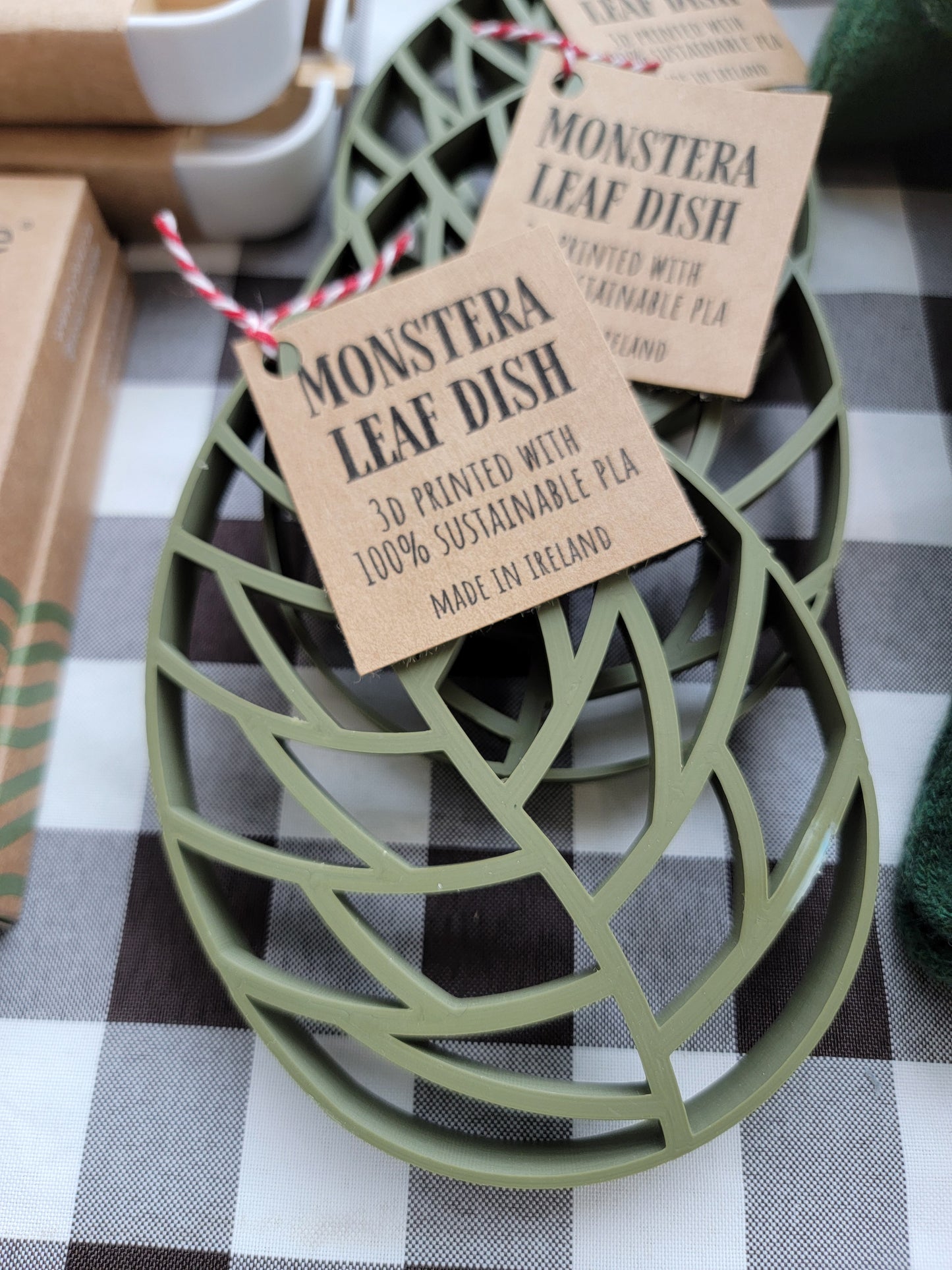 Monstera Leaf Soap Tray - Green