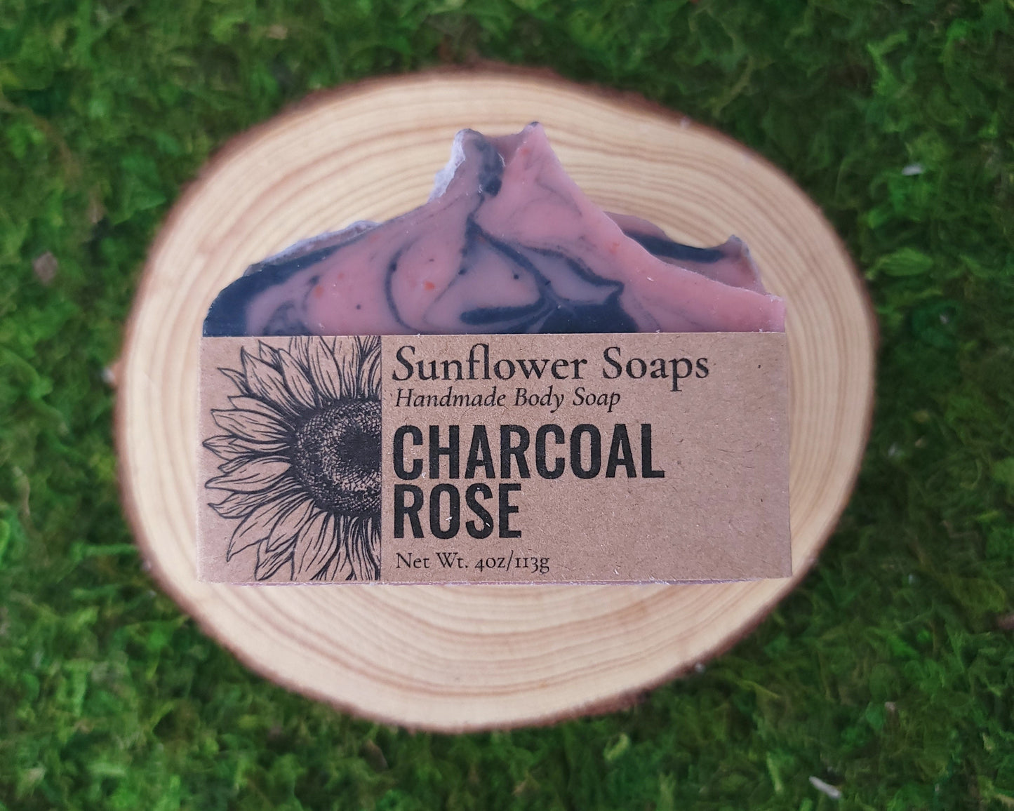 Charcoal Rose Soap