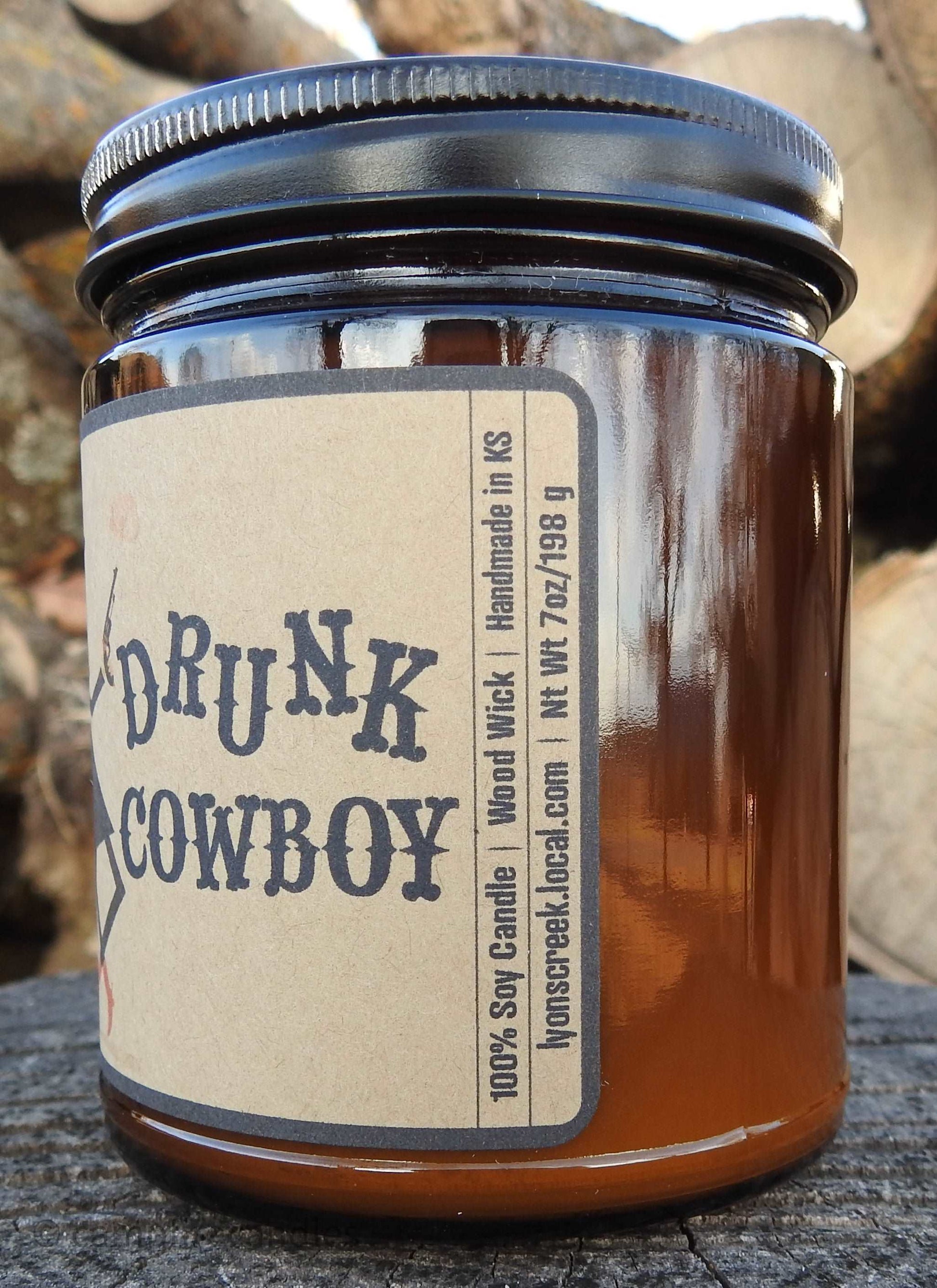 Drunk Cowboy | Soy Candle with Wooden Wick | Campfire Candles