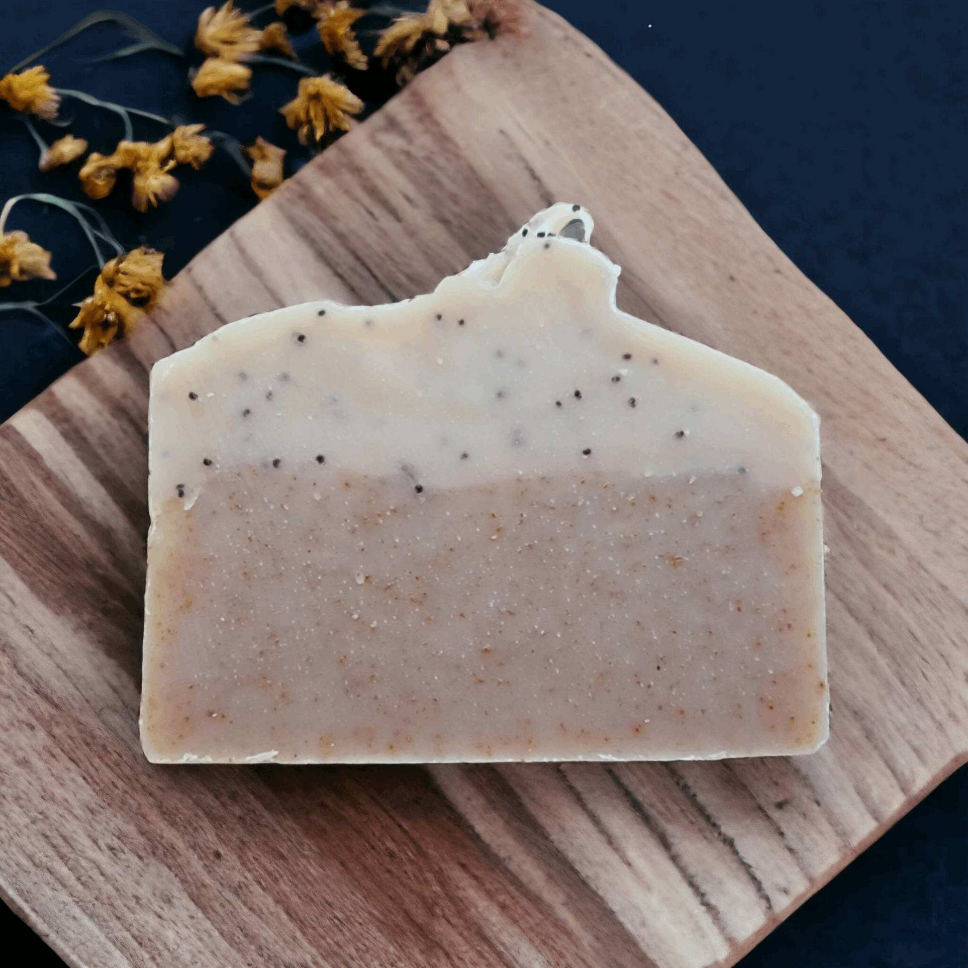 Lemon and Poppy Seed Soap | Handmade and Natural | Sunflower Soaps