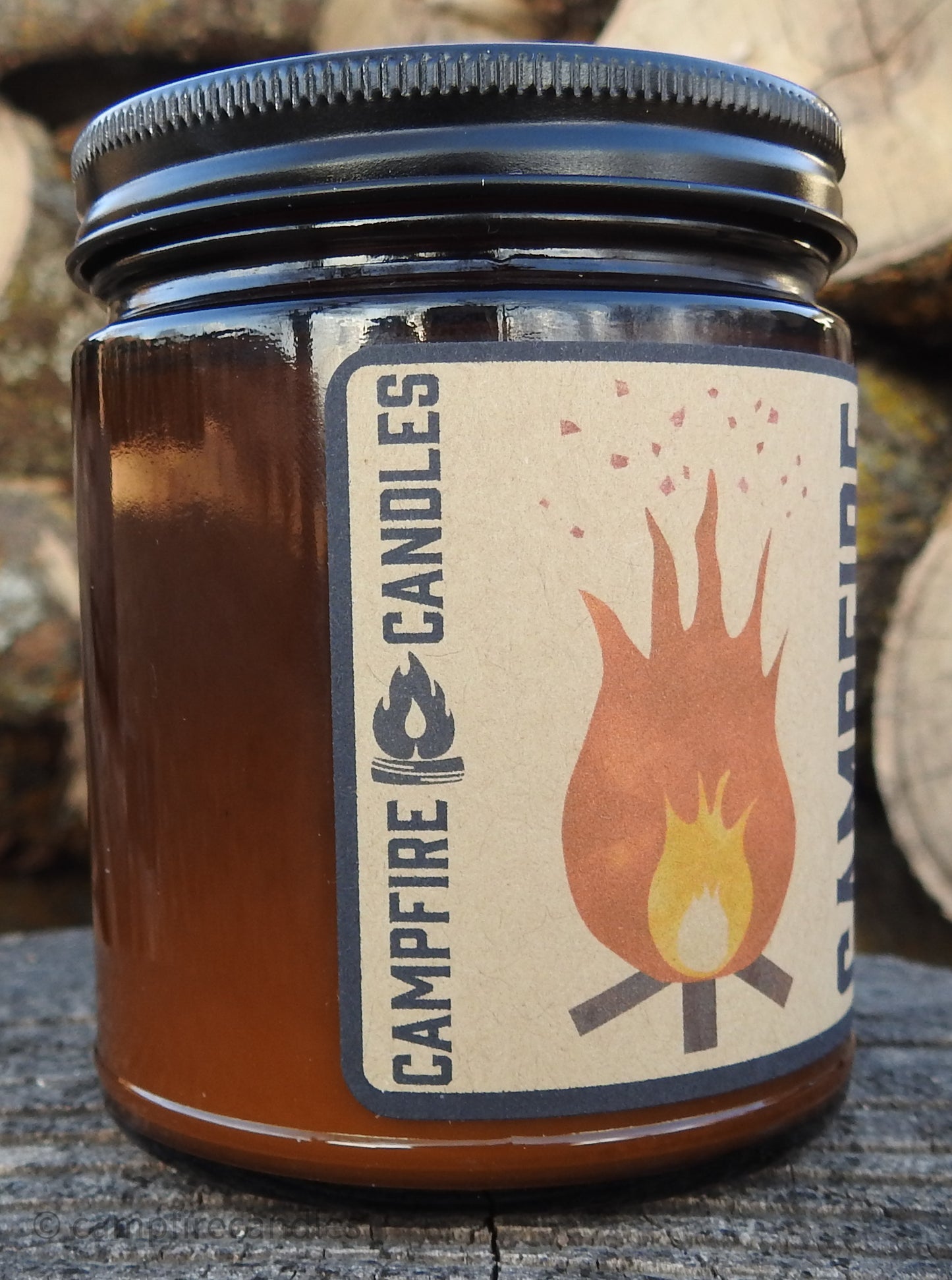 Campfire | Soy Candle with Wooden Wick | Campfire Candles