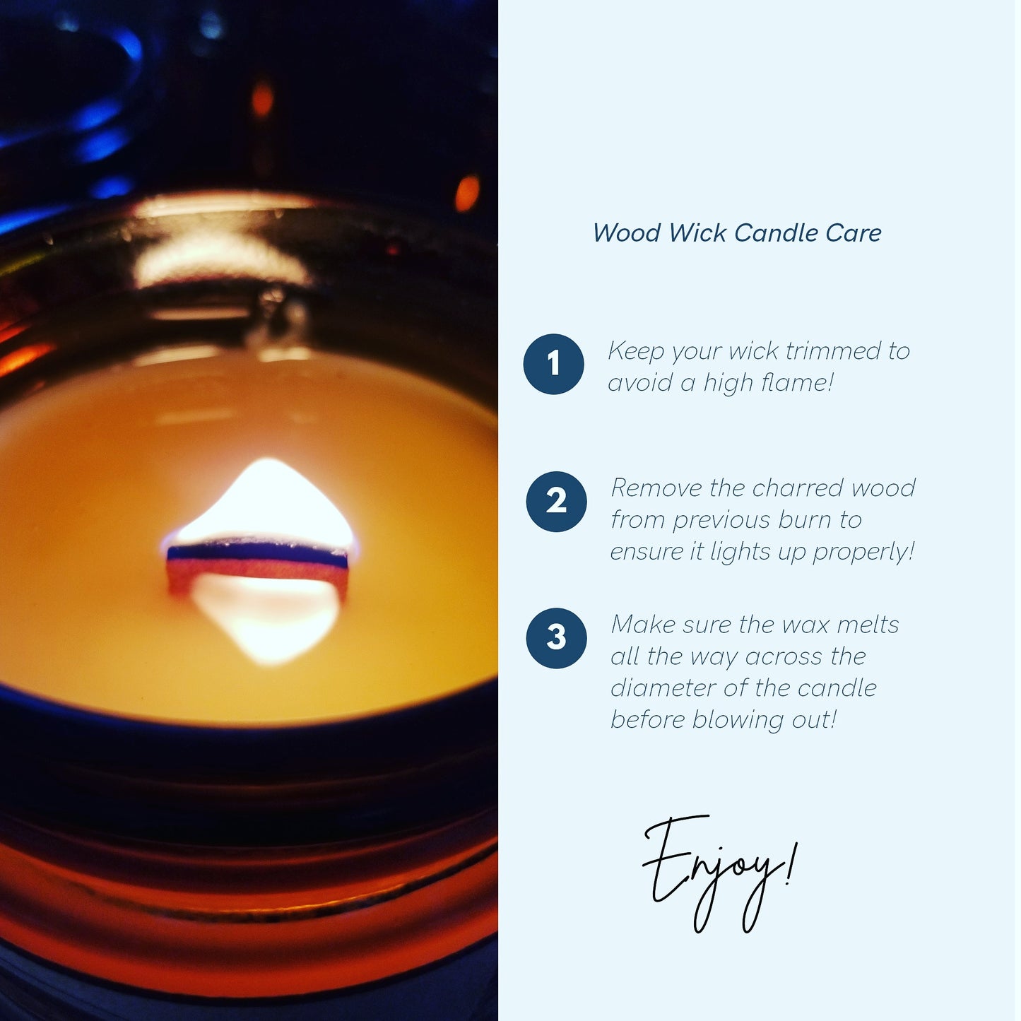 S'mores | Soy Candle with Wooden Wick | Campfire Candles